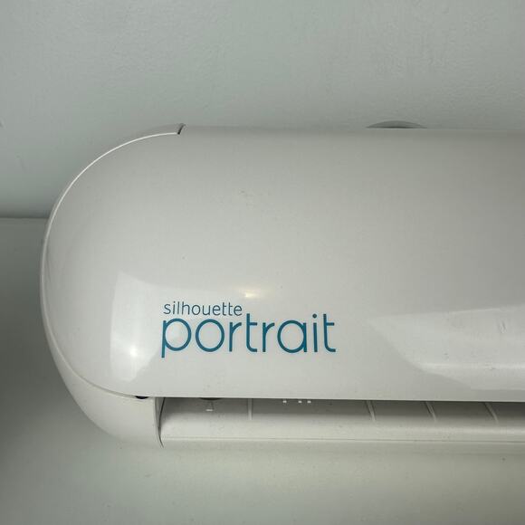 Silhouette Portrait 2 Electronic Cutting White Cricut Machine Bundle With Extras - Picture 2 of 9